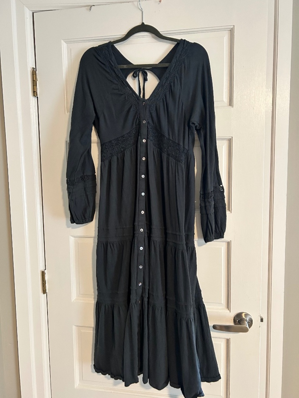 Navy Full-length Dress